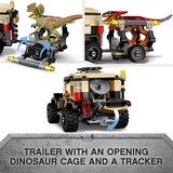 LEGO Jurassic World Trasporto del Piroraptor e del Dilofosauro Set da costruzione, 7 anno/i, Plastica, 254 pz, 438 g