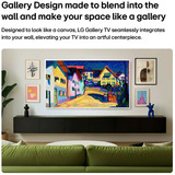 LG 65LX7B6LA.AEEQ (Gallery TV), QNED TV argento/Nero, 165,1 cm (65"), 3840 x 2160 Pixel, QNED MiniLED, Smart TV, Wi-Fi, Nero
