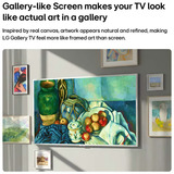 LG 65LX7B6LA.AEEQ (Gallery TV), QNED TV argento/Nero, 165,1 cm (65"), 3840 x 2160 Pixel, QNED MiniLED, Smart TV, Wi-Fi, Nero