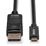 Lindy 43307 cavo e adattatore video 10 m USB tipo-C DisplayPort Nero Nero, 10 m, USB tipo-C, DisplayPort, Maschio, Maschio, Dritto