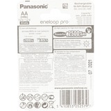 Panasonic eneloop pro Batteria ricaricabile Stilo AA Batteria ricaricabile, Stilo AA, 4 pz, 2500 mAh, Nero