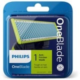 Philips Norelco OneBlade OneBlade QP215/50 Anti-attrito, Lama argento/verde chiaro, Lama per rasatura, Multicolore, 4 mese(i), Philips, Philips OneBlade, 1 pz