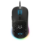 Sharkoon Light² 180 mouse Mano destra USB tipo A Ottico 12000 DPI, Mouse da gioco Nero, Mano destra, Ottico, USB tipo A, 12000 DPI, Nero