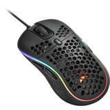 Sharkoon Light² S mouse Ambidestro USB tipo A Ottico 6200 DPI Nero, Ambidestro, Ottico, USB tipo A, 6200 DPI, Nero
