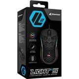 Sharkoon Light² S mouse Ambidestro USB tipo A Ottico 6200 DPI Nero, Ambidestro, Ottico, USB tipo A, 6200 DPI, Nero