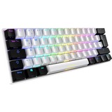 Sharkoon SGK50 S4 tastiera Wireless a RF + USB QWERTY Portoghese Bianco bianco/Nero, 60%, Wireless a RF + USB, QWERTY, LED RGB, Bianco