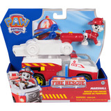 Spin Master PAW Patrol Fire Rescue: Camion dei Pompieri di Marshall con Personaggio, Lanciamissili e Veicolo Giocattolo, Giocattoli per Bambini e Bambine, 3+ Anni,  veicolo da gioco PAW Patrol Fire Rescue: Camion dei Pompieri di Marshall con Personaggio, Lanciamissili e Veicolo Giocattolo, Giocattoli per Bambini e Bambine, 3+ Anni, Camion dei pompieri, 3 anno/i, Plastica, Rosso, Bianco