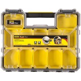 Stanley 1-97-519 Cassetta degli attrezzi Nero, Trasparente, Giallo, Cassetta portautensili Nero, Trasparente, Giallo, 446 mm, 74 mm, 357 mm