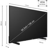 Telefunken XU50FO754S, Televisore LED Nero