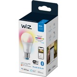 WiZ Lampadina Smart Dimmerabile Luce Bianca o Colorata Attacco E27 60W Goccia Lampadina intelligente, Bianco, Wi-Fi/Bluetooth, E27, Multi, 2200 K
