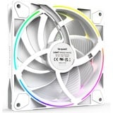 be quiet! Light Wings White | 140mm PWM high-speed Triple-Pack Case per computer Ventilatore 14 cm Bianco 3 pz, Ventola bianco, Ventilatore, 14 cm, 2200 Giri/min, 121,82 m³/h, Bianco