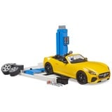 bruder bworld centro assistenza PKW + bruder Roadster,  veicolo da gioco 