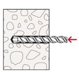 fischer Tasselli SX Plus 12x60 in secchio, Tassello grigio chiaro