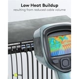 goobay Cavo patch ultraflessibile Cat.6a slim, U/FTP Nero