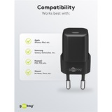 goobay Set di ricarica Apple Lightning / USB-C PD nano 20 watt, Caricabatterie Nero