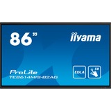 iiyama PROLITE TE8614MIS-B2AG Pannello piatto per segnaletica digitale 2,17 m (85.6") LCD Wi-Fi 435 cd/m² 4K Ultra HD Nero Touch screen Processore integrato Android 24/7, Public Display Nero (opaco), Pannello piatto per segnaletica digitale, 2,17 m (85.6"), LCD, 3840 x 2160 Pixel, Wi-Fi, 24/7