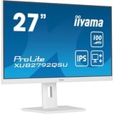 iiyama ProLite XUB2792QSU-W6 Monitor PC 68,6 cm (27") 2560 x 1440 Pixel Quad HD LED Bianco, Monitor LED bianco (matto), 68,6 cm (27"), 2560 x 1440 Pixel, Quad HD, LED, 0,4 ms, Bianco