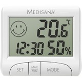 Medisana HG 100 Interno Electronic hygrometer Bianco, Stazione meteo Digitale, Rettangolare, AAA, 1,5 V, 82 mm, 20 mm