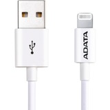 ADATA AMFIPL-1M-CWH cavo Lightning Bianco bianco, 1 m, Lightning, USB A, Maschio, Maschio, Bianco