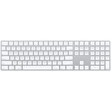 Apple MQ052LB/A tastiera Bluetooth QWERTY Inglese US Bianco argento/Bianco, Full-size (100%), Wireless, Bluetooth, QWERTY, Bianco