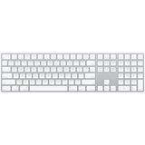 Apple MQ052LB/A tastiera Bluetooth QWERTY Inglese US Bianco argento/Bianco, Full-size (100%), Wireless, Bluetooth, QWERTY, Bianco