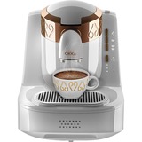 Arzum OK001 Manuale 0,95 L, Macchina moka bianco/Bronzo, 0,95 L, Caffè macinato, 700 W, Oro, Bianco
