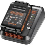 BLACK+DECKER BDC2A20 Set batteria e caricabatterie Set batteria e caricabatterie, Ioni di Litio, 1,5 Ah, 18 V, Black & Decker, Nero
