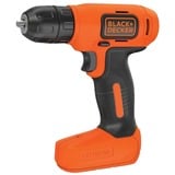 BLACK+DECKER BDCD8 Senza chiave Nero, Arancione arancione /Nero, Trapano con impugnatura a pistola, Senza chiave, 1 cm, 2 cm, 1 mm, 400 Giri/min