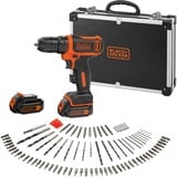 BLACK+DECKER BDCDD12BAFC trapano Nero, Arancione, Trapano avvitatore Nero/Orange, Trapano con impugnatura a pistola, 1 cm, 2,5 cm, 1 cm, 550 Giri/min, 22500 bpm