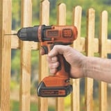 BLACK+DECKER BDCDD18N 650 Giri/min Nero, Arancione arancione /Nero, Cacciavite elettrico, Impugnatura a pistola, Nero, Arancione, 650 Giri/min, 28 Nm, 2,5 cm