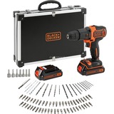 BLACK+DECKER BDCHD18BAFC trapano senza fili, Cordless Nero/Orange
