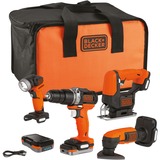 BLACK+DECKER BDCK123S2S arancione /Nero