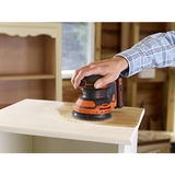 BLACK+DECKER BDCROS18 levigatrice portatile Levigatrice orbitale 12000 Giri/min Nero, Arancione arancione /Nero, Levigatrice orbitale, Nero, Arancione, 12000 Giri/min, 1,3 mm, 82,5 dB, 71,5 dB