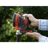 BLACK+DECKER BDCROS18 levigatrice portatile Levigatrice orbitale 12000 Giri/min Nero, Arancione arancione /Nero, Levigatrice orbitale, Nero, Arancione, 12000 Giri/min, 1,3 mm, 82,5 dB, 71,5 dB