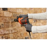 BLACK+DECKER BEH710-QS, Trapano a percussione arancione /Nero