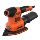 BLACK+DECKER BEW200K Levigatrice multiuso 12000 Giri/min Nero, Arancione, Delta Sanders arancione /Nero, Levigatrice multiuso, Velcro, Nero, Arancione, 12000 Giri/min, 1 mm, 82,5 dB
