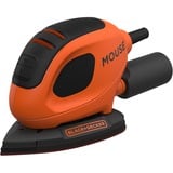 BLACK+DECKER BEW230K Levigatrice orbitale 11000 Giri/min Nero, Arancione 55 W, Delta Sanders arancione /Nero, Levigatrice orbitale, Nero, Arancione, 11000 Giri/min, 76 dB, 65 dB, AC
