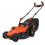 BLACK+DECKER BLACK+DECKER BEMW461BH-QS Tondeuse à Gazon Filaire 6 Hauteurs, 1400 W, Orange, 34 cm, Rasaerba arancione /Nero, 1400 W, Orange, 34 cm