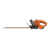 BLACK+DECKER Black + Decker Elektro-Heckenschere (500W, 50 cm Schwertlänge, 22 mm Schnittstärke, Bügel-Zweithandgriff und transparentem Handschutz, für mittlere bis große Hecken) arancione /Nero, 50 cm Schwertlänge, 22 mm Schnittstärke, Bügel-Zweithandgriff und transparentem Handschutz, für mittlere bis große Hecken)