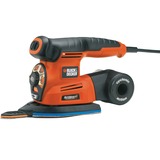 BLACK+DECKER Black + Decker KA280K Multiponceuse Autoselect 2 Vitesses arancione /Nero, Levigatrice multiuso, 8500 Giri/min, 13000 Giri/min, 220 W, 230 V, 12,5 cm