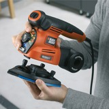 BLACK+DECKER Black + Decker KA280K Multiponceuse Autoselect 2 Vitesses arancione /Nero, Levigatrice multiuso, 8500 Giri/min, 13000 Giri/min, 220 W, 230 V, 12,5 cm