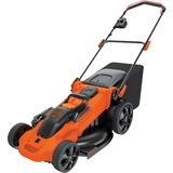 BLACK+DECKER CLMA4820L2 Tagliaerba a spinta Nero, Arancione Batteria, Rasaerba arancione /Nero, Tagliaerba a spinta, 48 cm, 3,8 cm, 10 cm, 600 m², 50 L