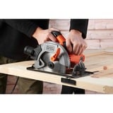 BLACK+DECKER CS1550, Sega circolare arancione /Nero