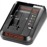 BLACK+DECKER Caricabatterie 1A 18V Nero