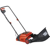 BLACK+DECKER GD300 Tagliaerba a spinta AC, Arieggiatore arancione /Nero, Tagliaerba a spinta, 30 cm, 2 mm, 8 mm, 2 - 8 mm, 30 L