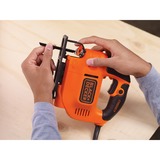 BLACK+DECKER KS701E seghetto elettrico 520 W, Puzzle arancione /Nero, Nero, 45°, 7 cm, 1,9 cm, 1,5 cm, 5 mm