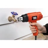 BLACK+DECKER KX1650 740l/min 1750W Rosso pistola ad aria calda arancione , 740 l/min, 460 - 600 °C, 570 l/min, Rosso, AC, 1750 W