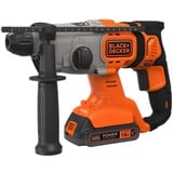 BLACK+DECKER Martello combinato a batteria BCD900E2K, 18Volt, Trapano a percussione arancione /Nero