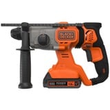 BLACK+DECKER Martello combinato a batteria BCD900E2K, 18Volt, Trapano a percussione arancione /Nero