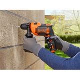 BLACK+DECKER Trapano a percussione BEH710-QS arancione /Nero